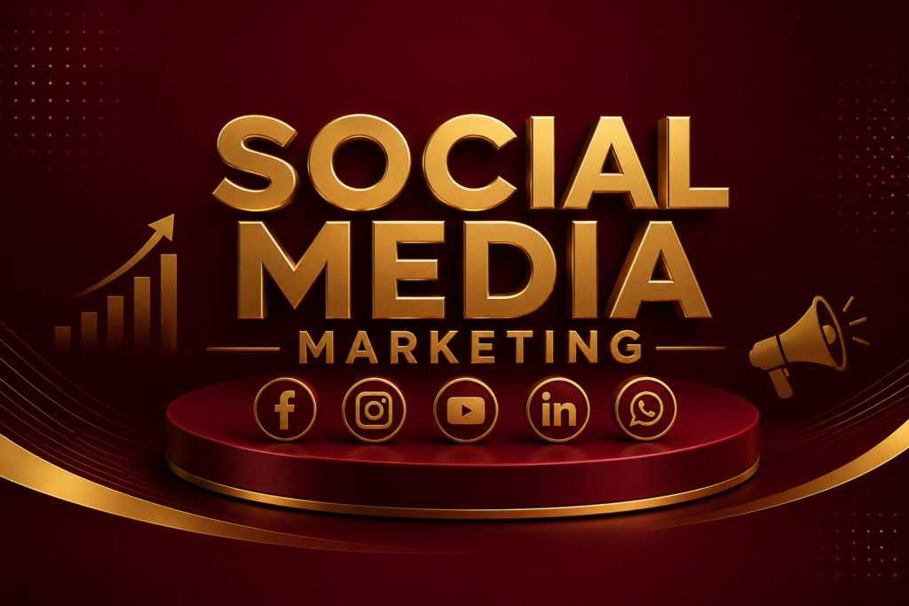 Professional Social Media Marketing services by Zenvix Media helping businesses increase brand awareness, engagement, leads, and online growth.